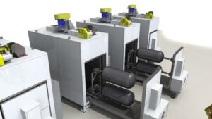 COPV Oven for Aerospace Industry Side Angle